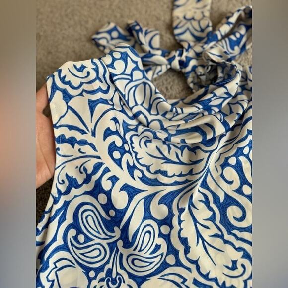 ZARA TIED PRINTED TOP - SIZE S - BRAND NEW WITH TAG - Picture 7 of 11